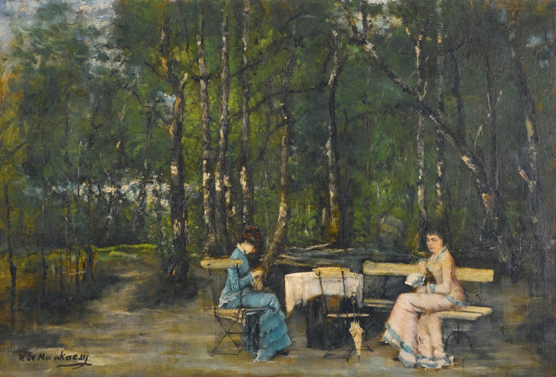 Un après-midi au parc - Mihály Munkácsy