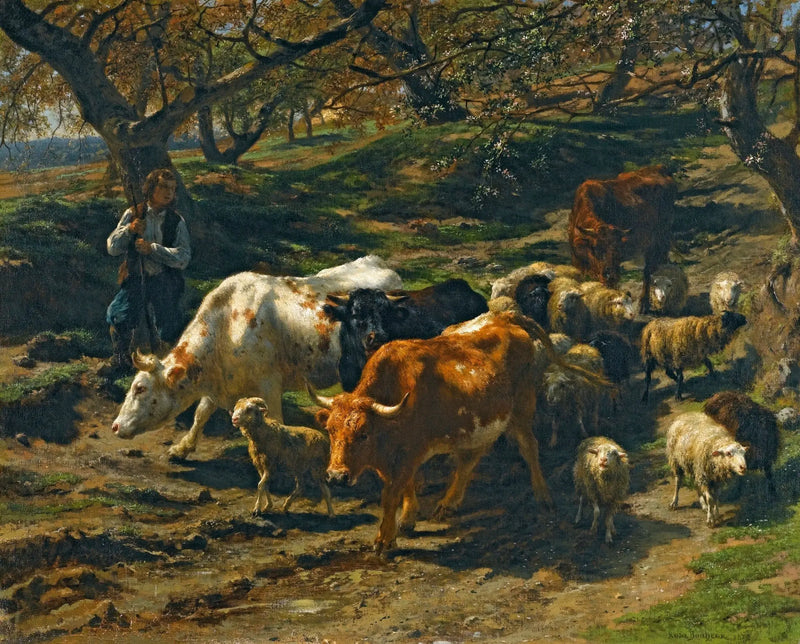 Un berger avec son Troupeau - Rosa Bonheur