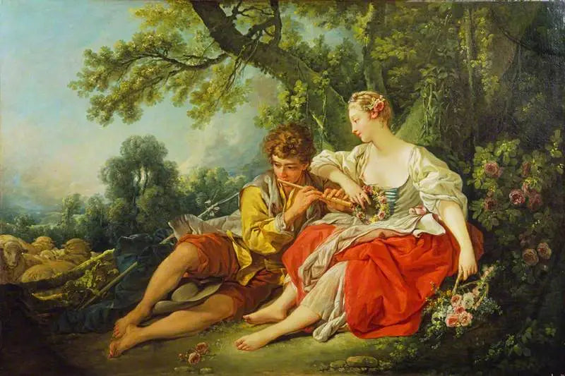 Un berger chante à une bergère - François Boucher - Alpha Reproduction