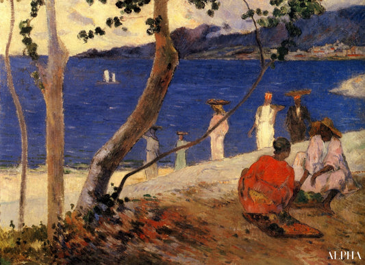 Un bord de mer, 1887 - Paul Gauguin - Reproductions de tableaux et peintures haut de gamme