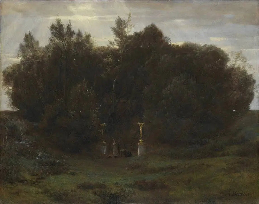 Un bosquet sacré - Arnold Böcklin