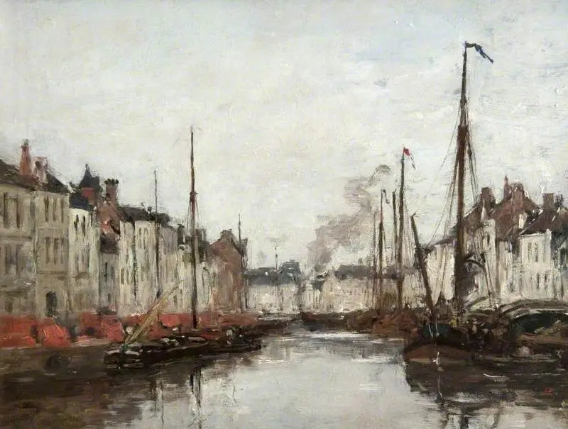 Un canal hollandais - Eugène Boudin