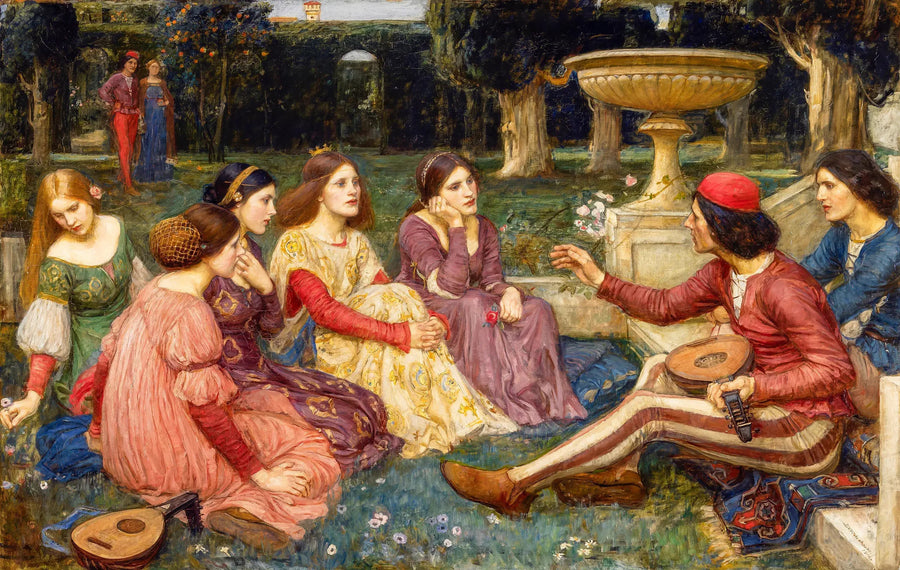 Un conte du décaméron - John William Waterhouse
