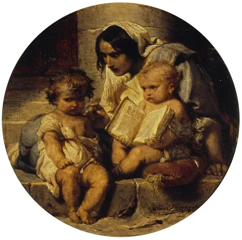 Un enfant qui apprend à lire - Paul Delaroche