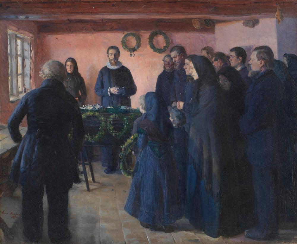 Un enterrement - Anna Ancher image 1 tableau peint à l’huile sur toile
