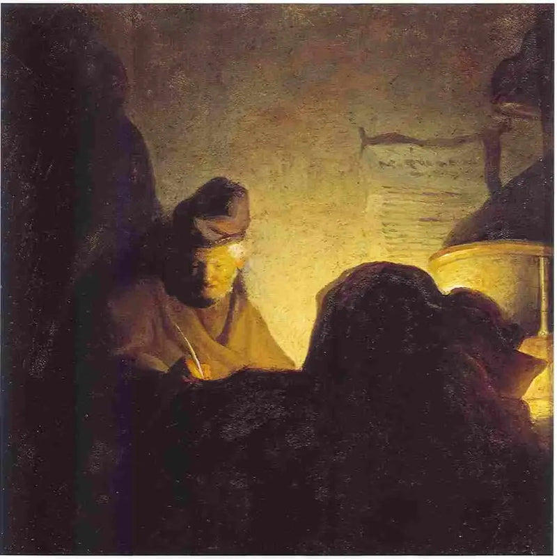 Un érudit à la lueur des bougies - Rembrandt