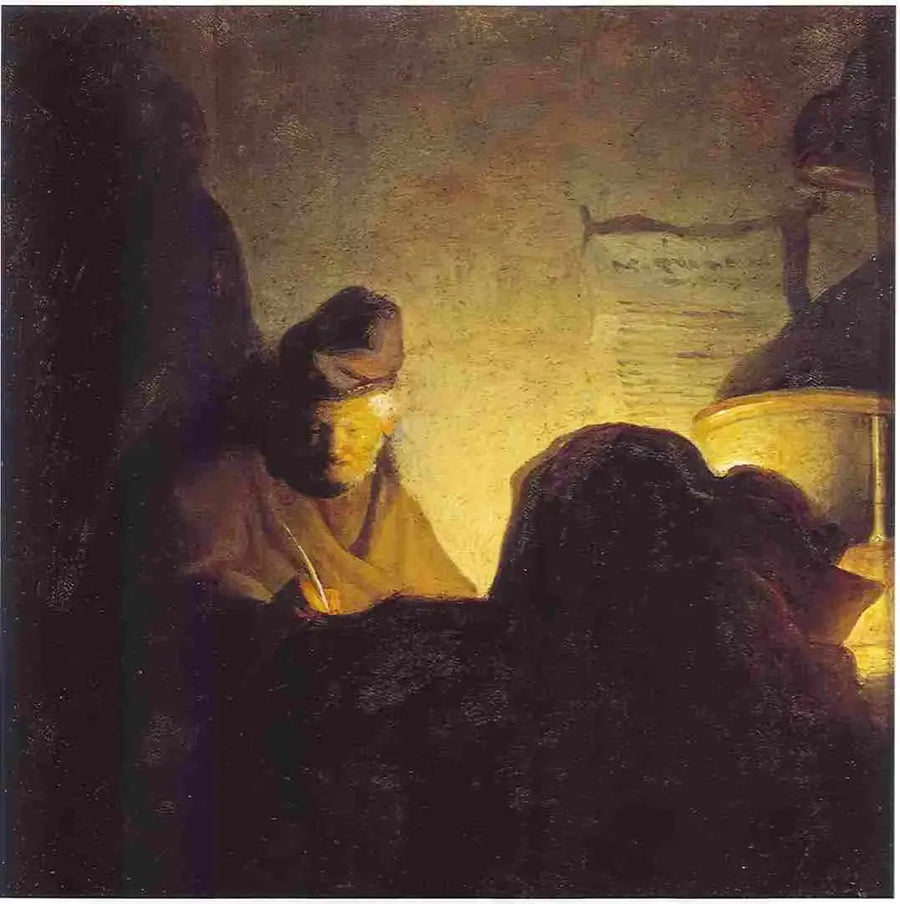 Un érudit à la lueur des bougies - Rembrandt
