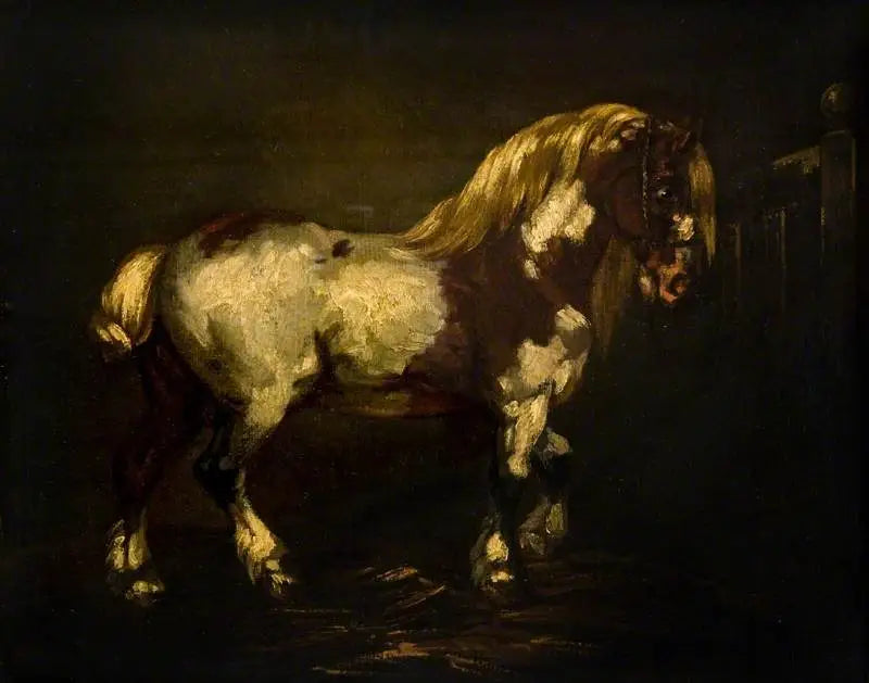 Un étalon pie - Théodore Géricault