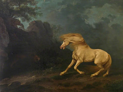 Un étalon surpris par un lion - George Stubbs - Alpha Reproduction