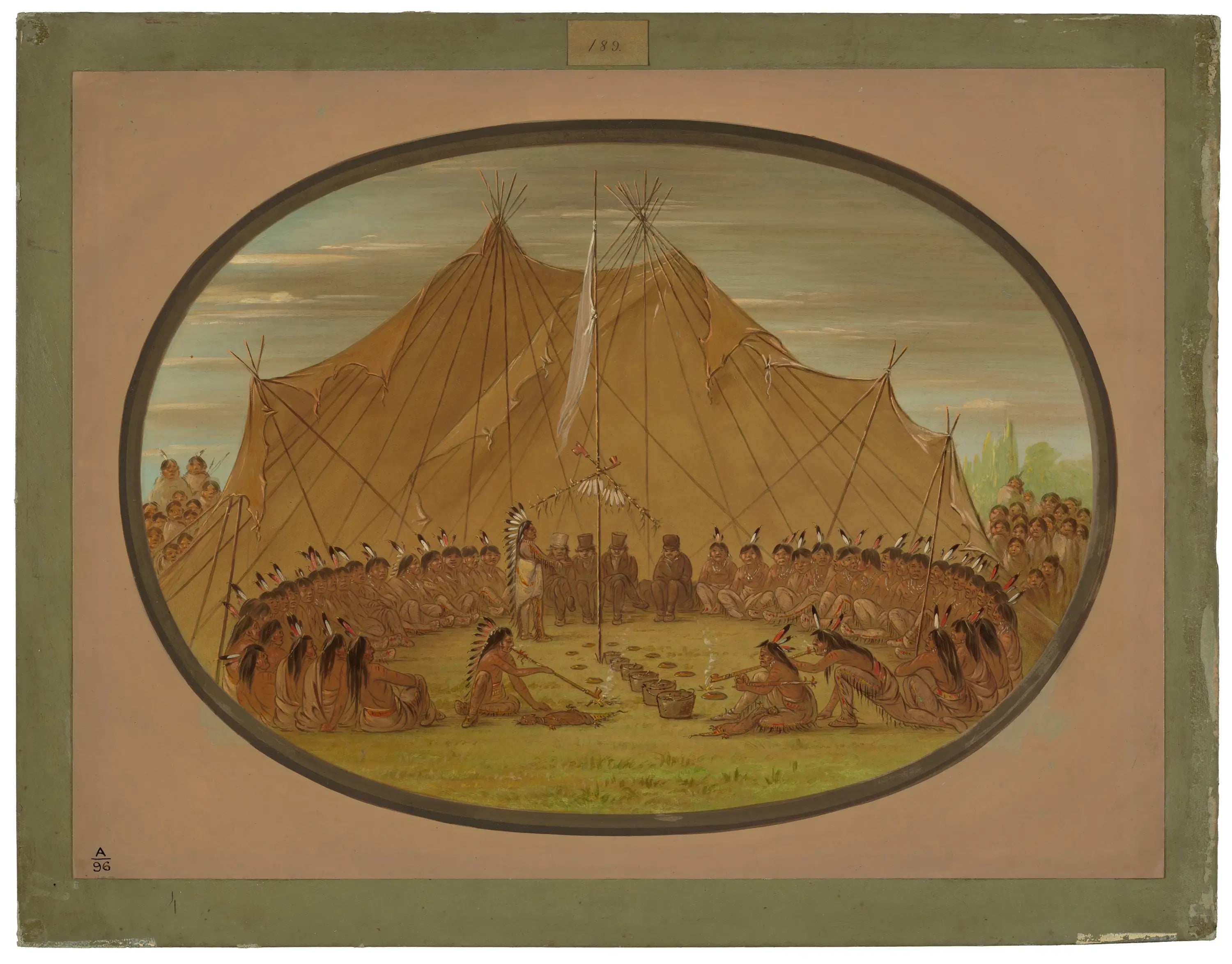 Un festin de chiens - Sioux - George Catlin - Alpha Reproduction