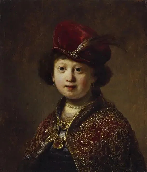 Un garçon en costume fantaisiste - Rembrandt