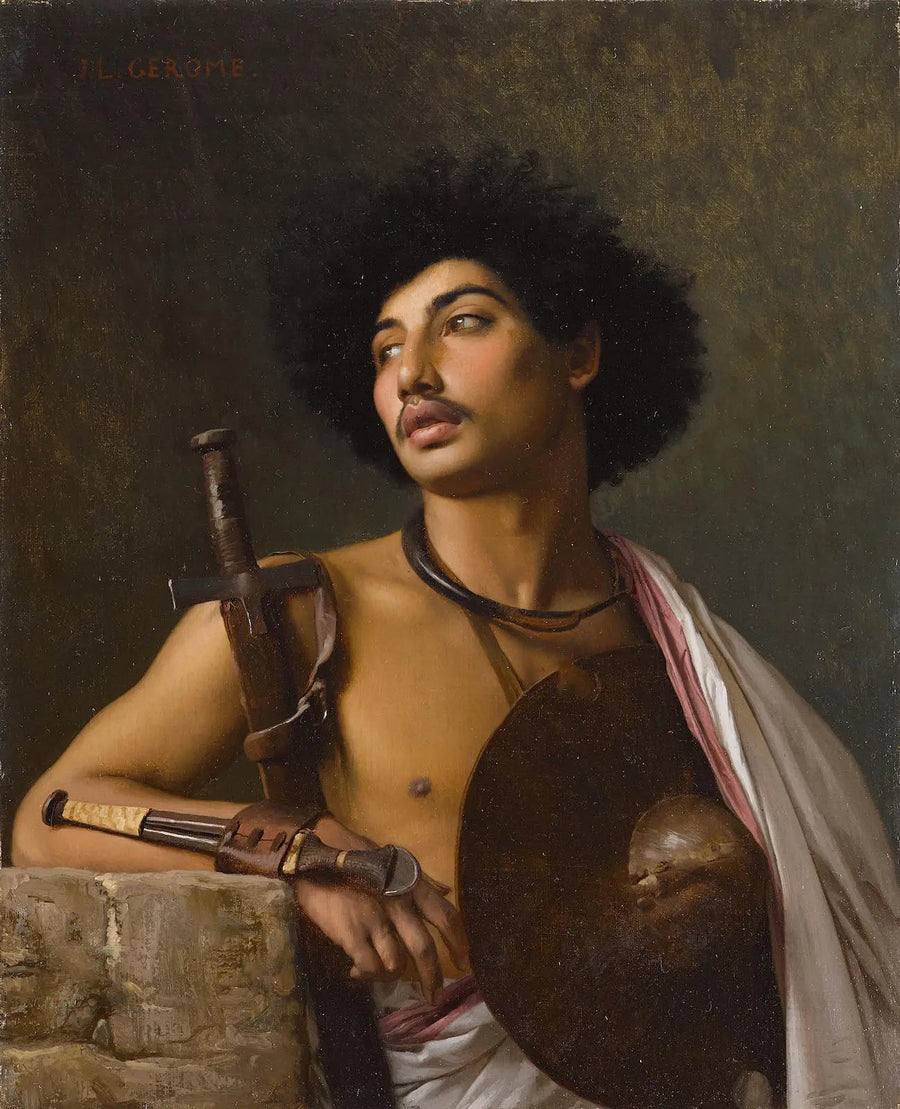 Un guerrier Bischari - Jean-Léon Gérôme