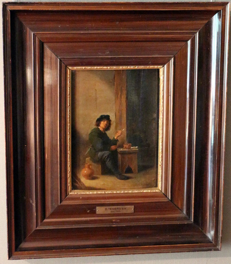 Un homme fumant sa pipe - David Teniers le Jeune