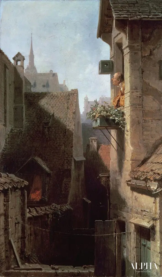 Un Hypocondriaque - Carl Spitzweg - Reproductions de tableaux et peintures haut de gamme