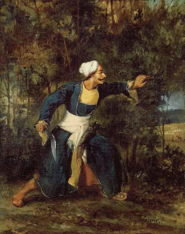 Un Indien armé du Gourka-kree - Eugène Delacroix