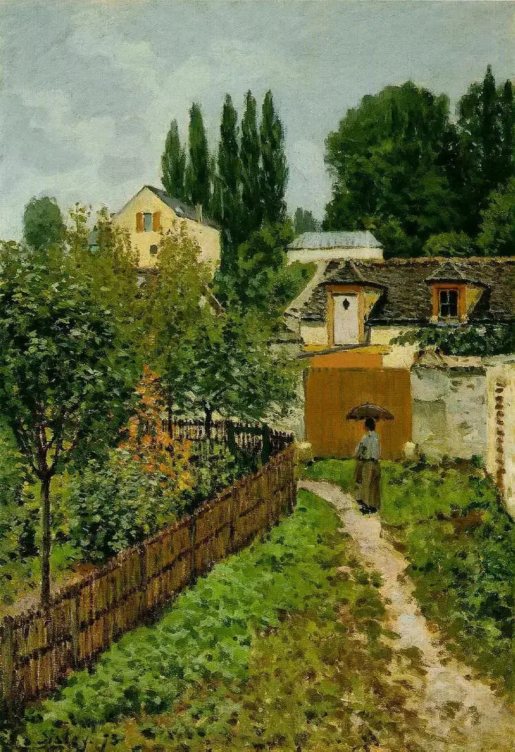 Un jardin à Louveciennes - Alfred Sisley