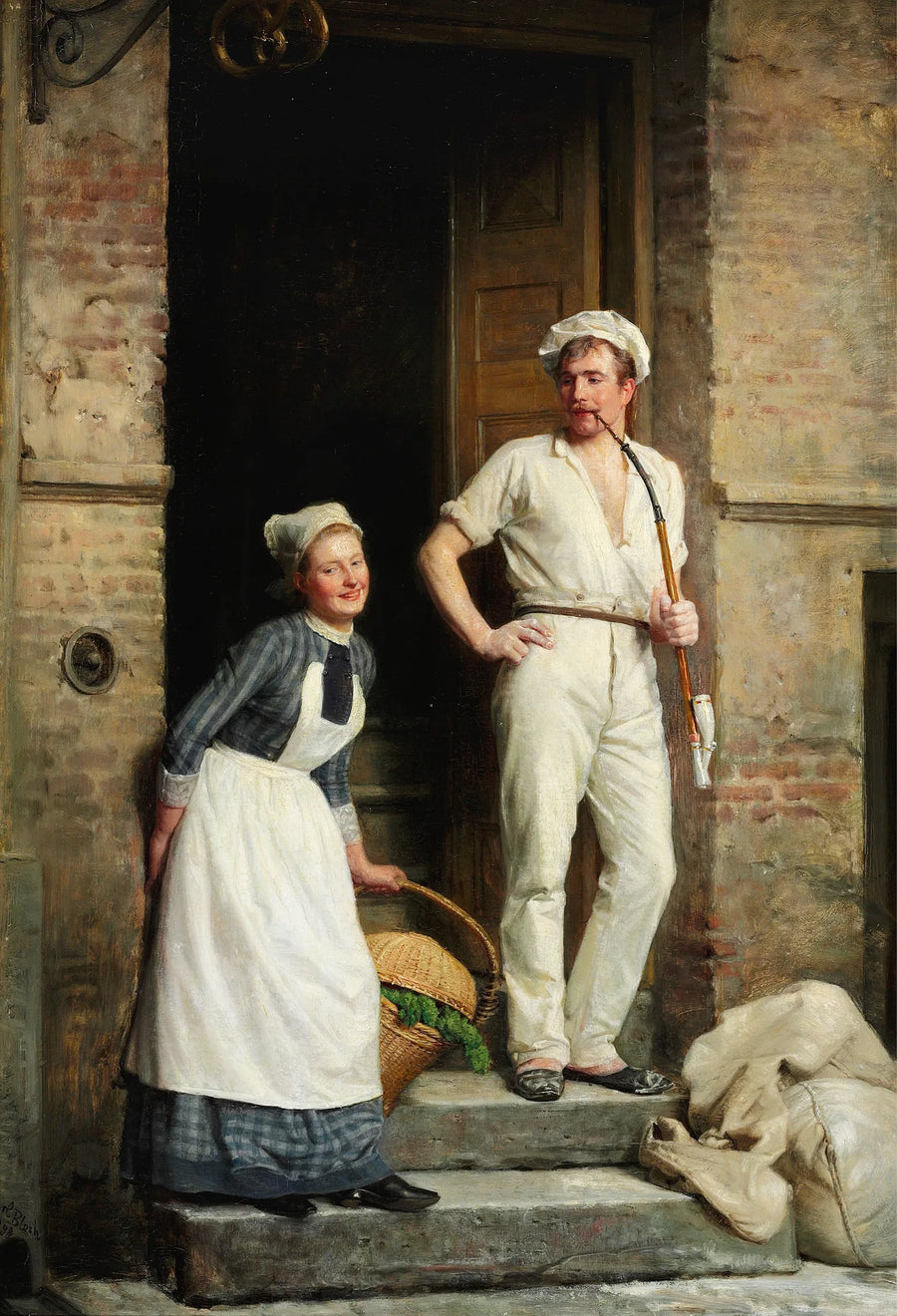 Un jeune boulanger se refroidit - Carl Heinrich Bloch