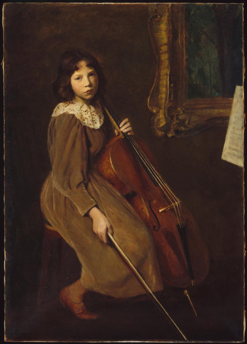 Un jeune violoncelliste - Lilla Cabot Perry