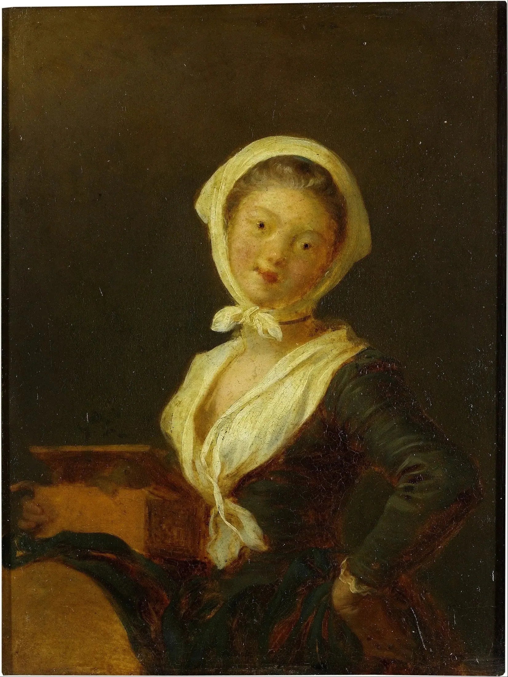 Un joueur d'orgue de barbarie (une femme de Savoie) - Jean-Honoré Fragonard image 1 reproduction d’œuvre d’art à l’huile