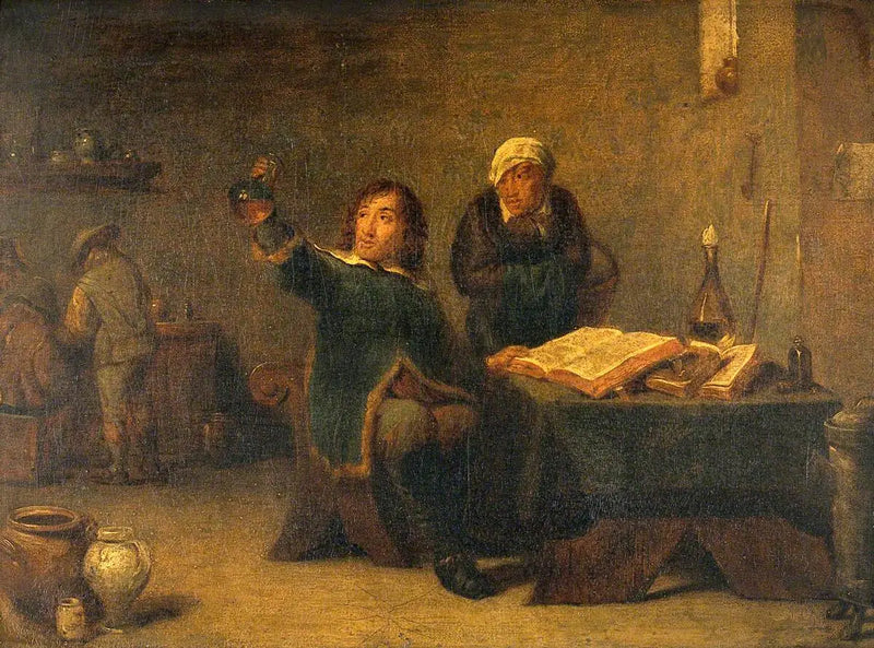 Un médecin examinant une fiole d'urine - David Teniers le Jeune