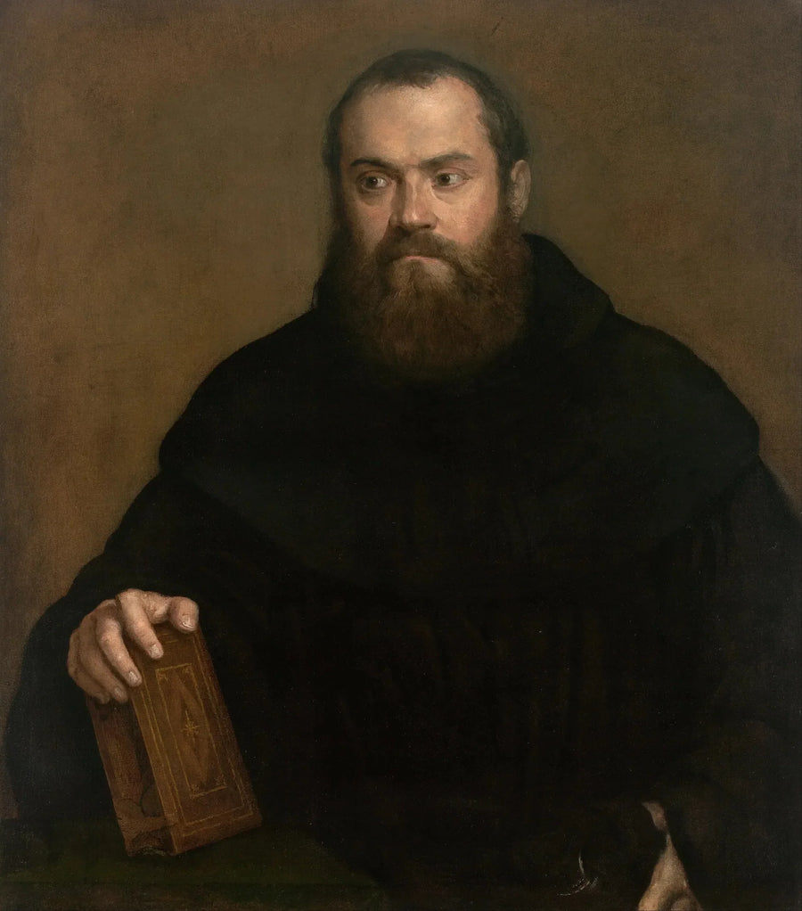 Un moine avec un livre - Titian