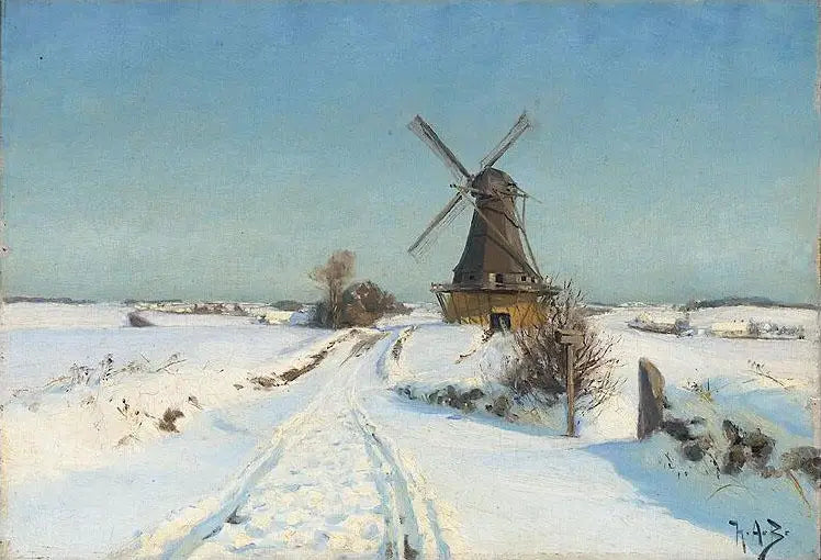 Un moulin à vent. - H. A. Brendekilde