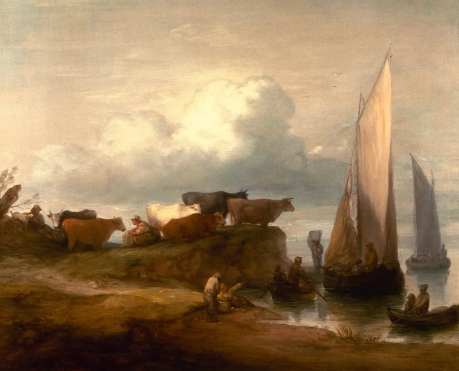 Un paysage côtier - Thomas Gainsborough