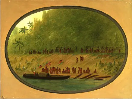 Un petit village d’Orejona - George Catlin - Alpha Reproduction