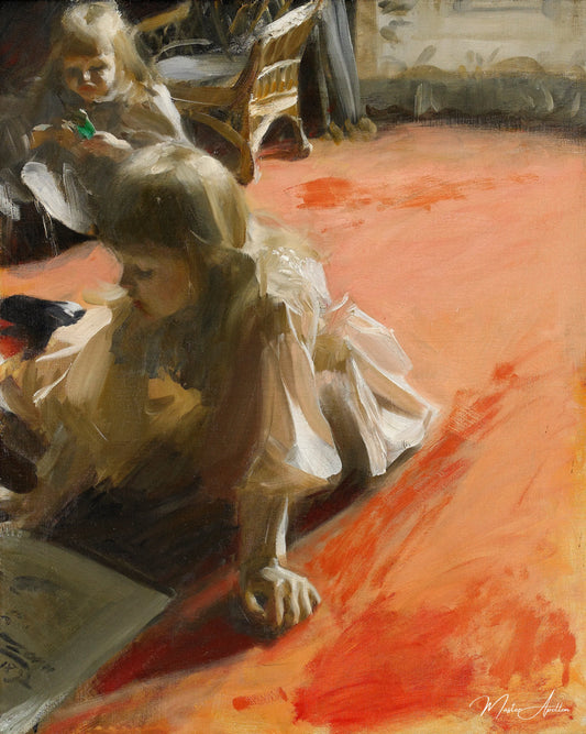 Un portrait des filles de Ramón Subercaseaux, 1892 - Anders Zorn - Reproductions de tableaux et peintures haut de gamme