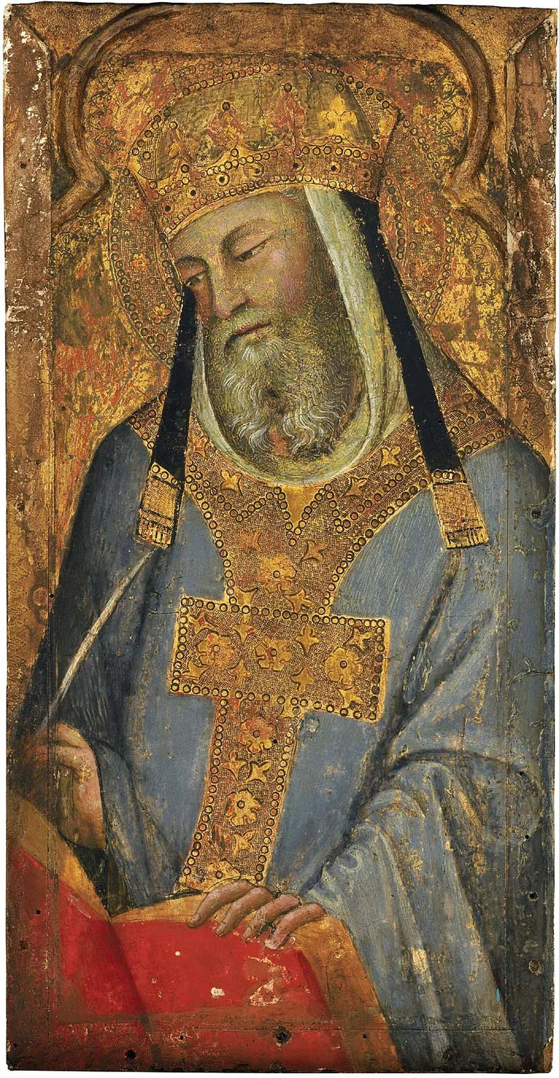 Un Saint Pape (Saint Grégoire le Grand ?) - Bartolo di Fredi