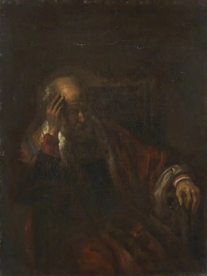 Un vieil homme dans un fauteuil - Rembrandt
