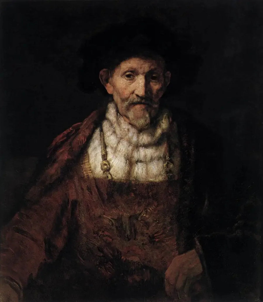 Un vieil homme en costume fantaisiste - Rembrandt
