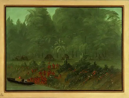 Un village Yahua - George Catlin