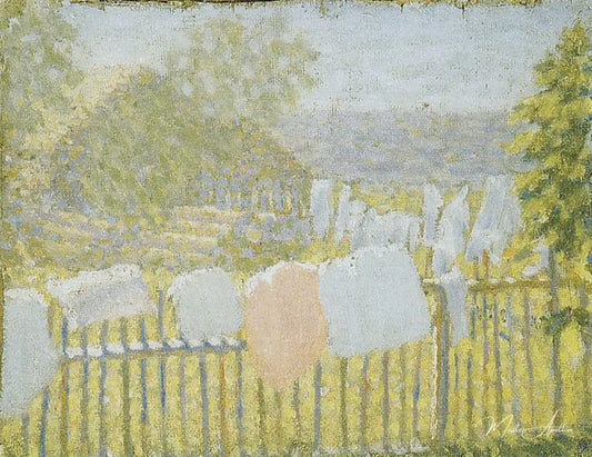 Underwear on the fence - Kazimir Malevich - Reproductions de tableaux et peintures haut de gamme