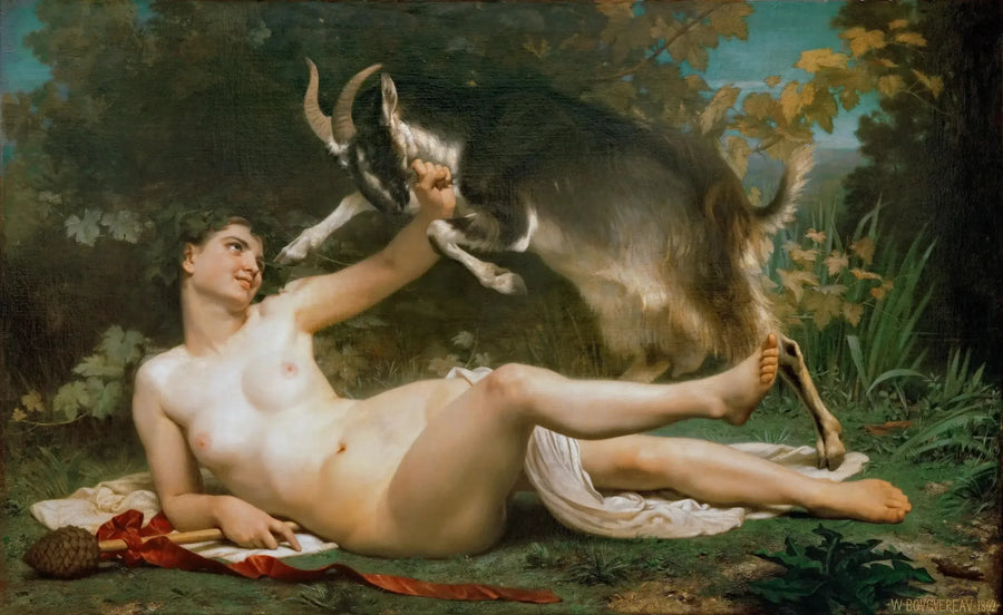 Une bacchante - Bouguereau