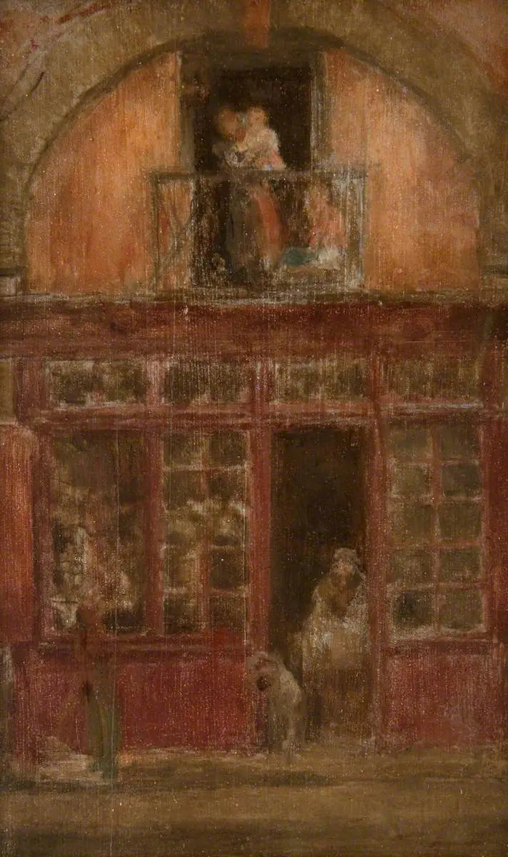 Une boutique avec balcon - James Abbott McNeill Whistler