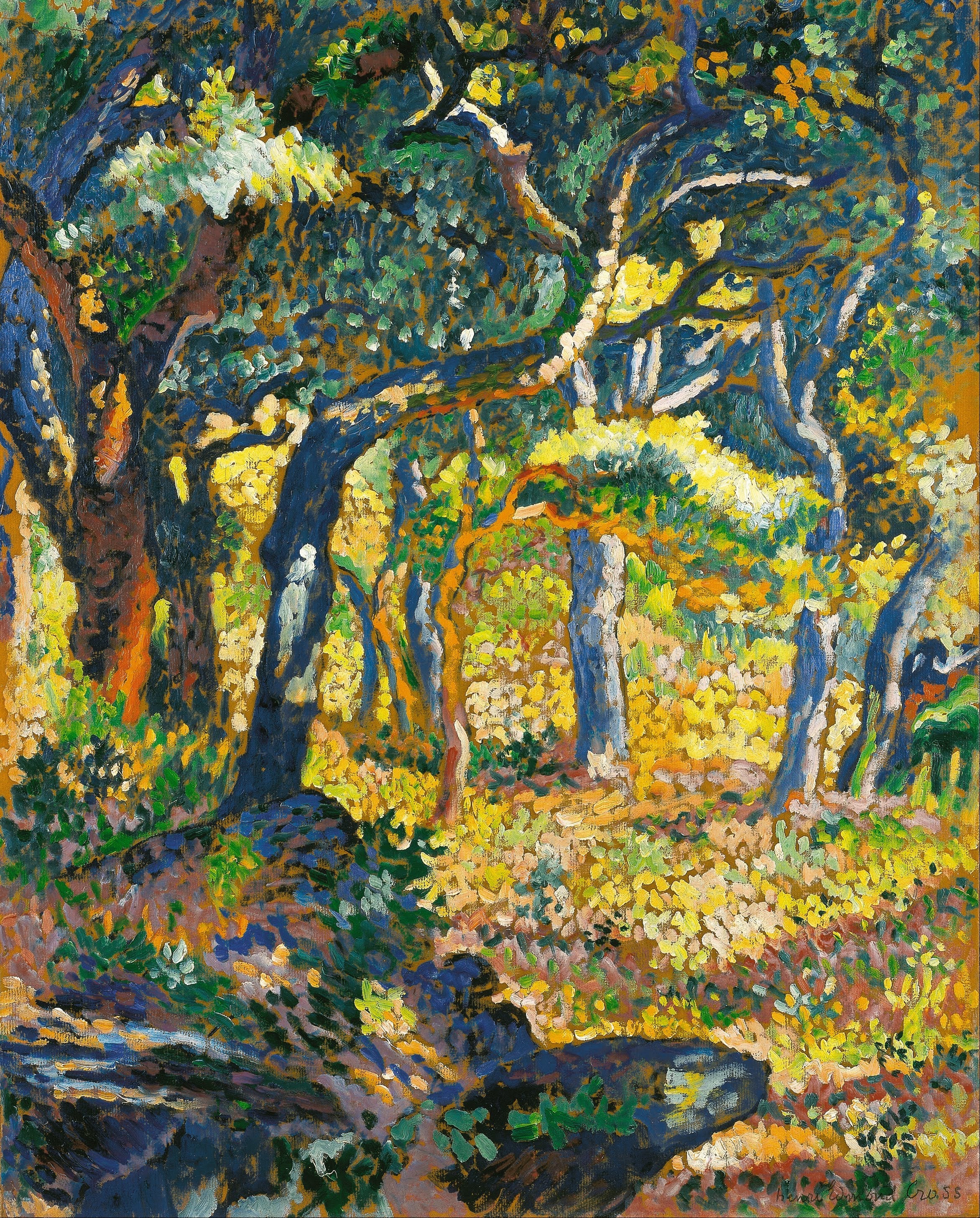 Une clairière en Provence (Étude) - Henri-Edmond Cross