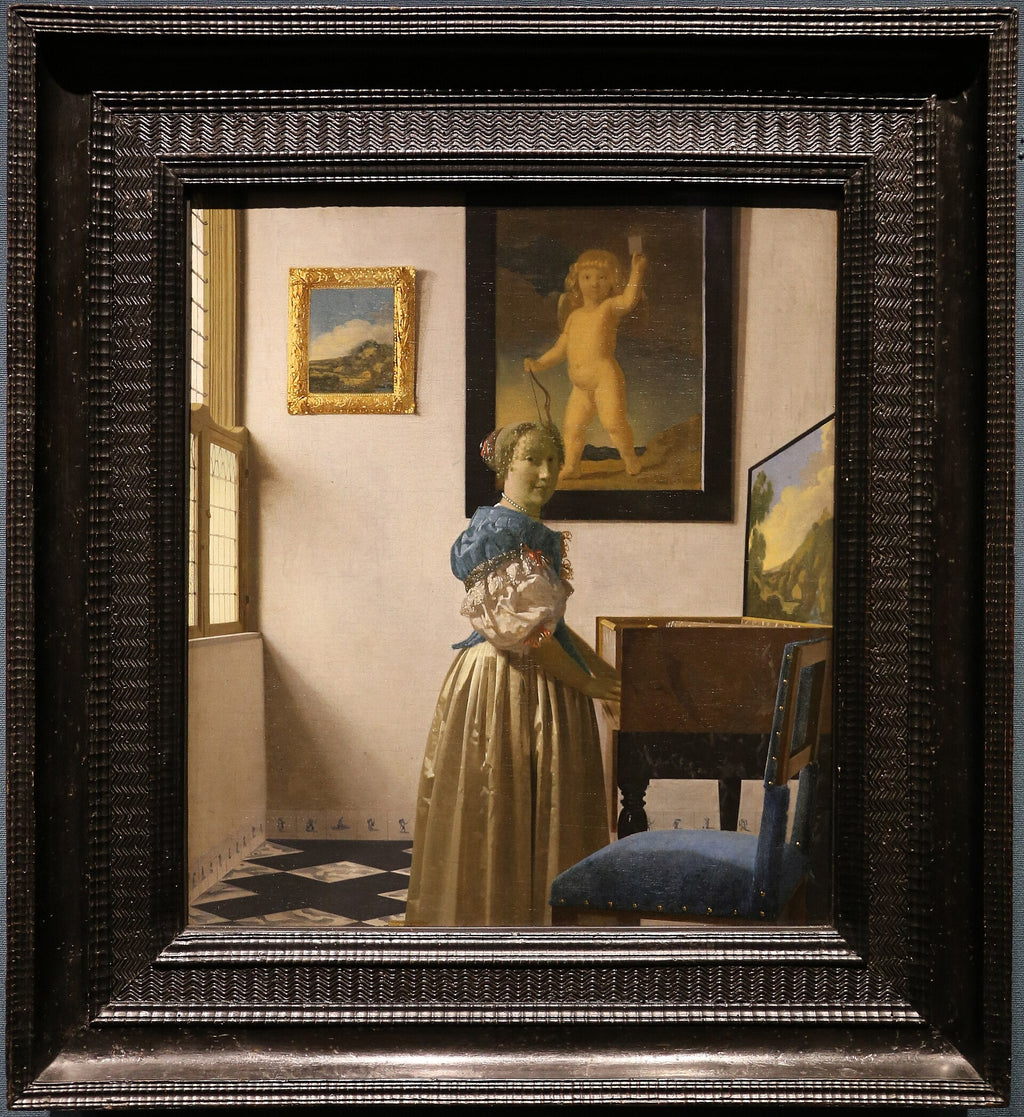 Une dame debout au virginal - Johannes Vermeer