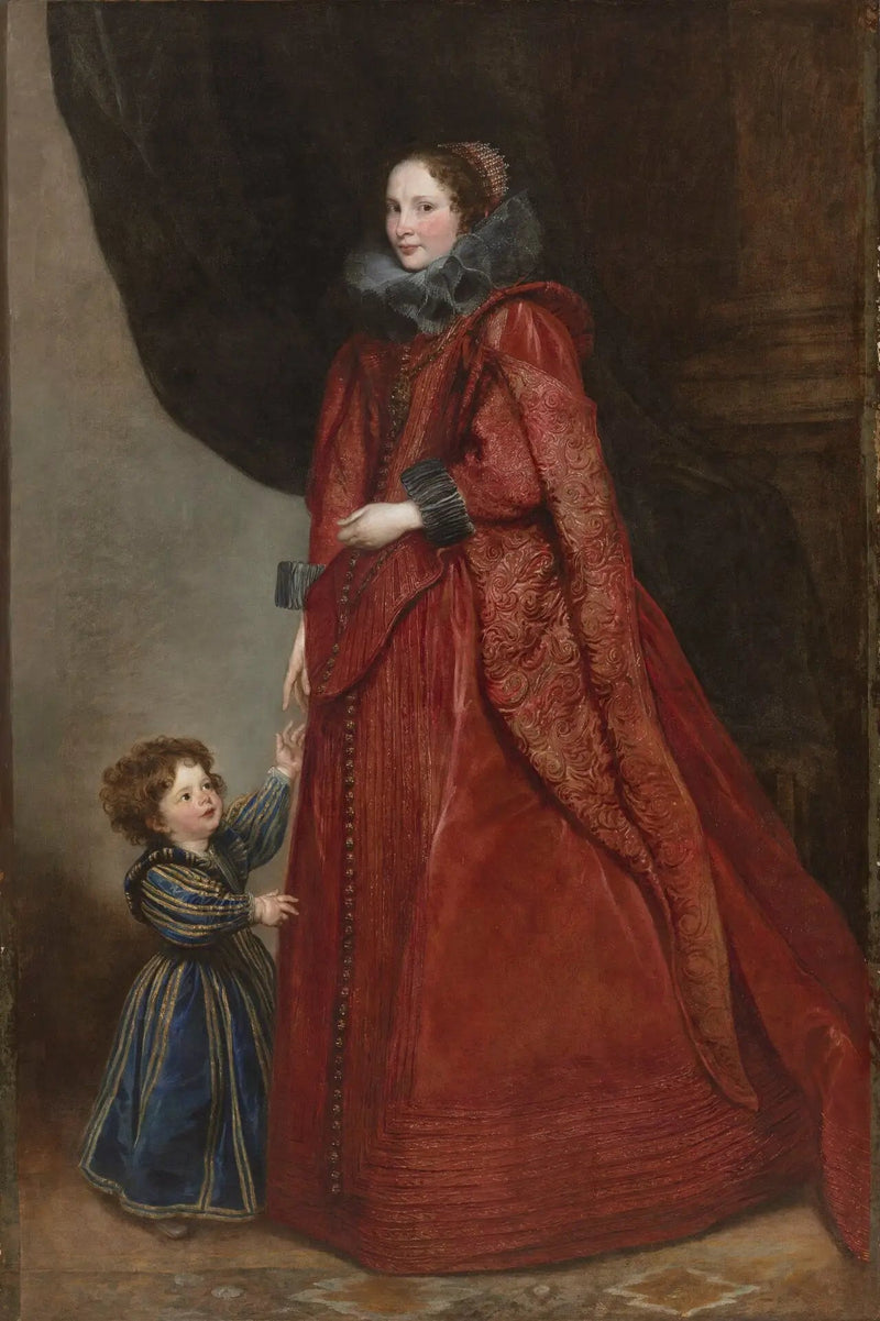 Une dame génoise avec son enfant - Antoine van Dyck