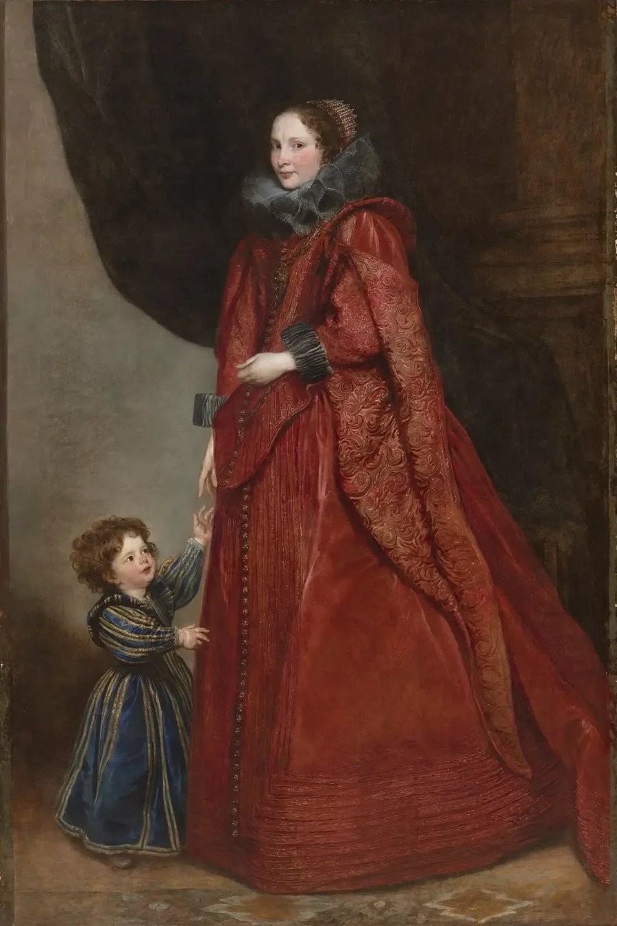 Une dame génoise avec son enfant - Antoine van Dyck