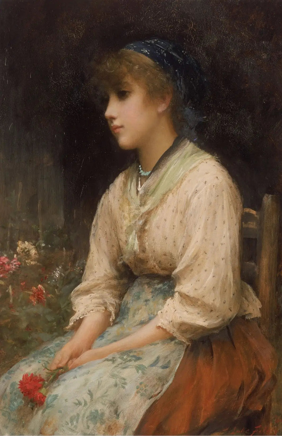 Une demoiselle d'honneur vénitienne - Luke Fildes