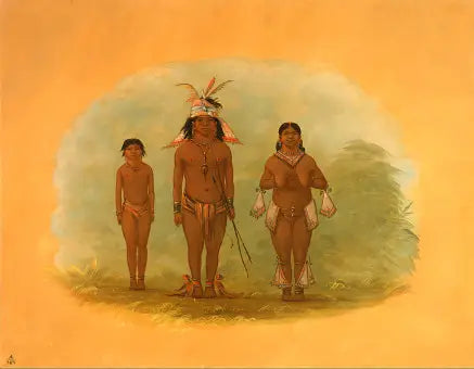 Une famille Chetibo - George Catlin - Alpha Reproduction