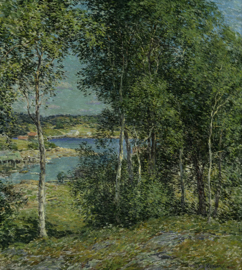 Une famille de bouleaux - Willard Metcalf