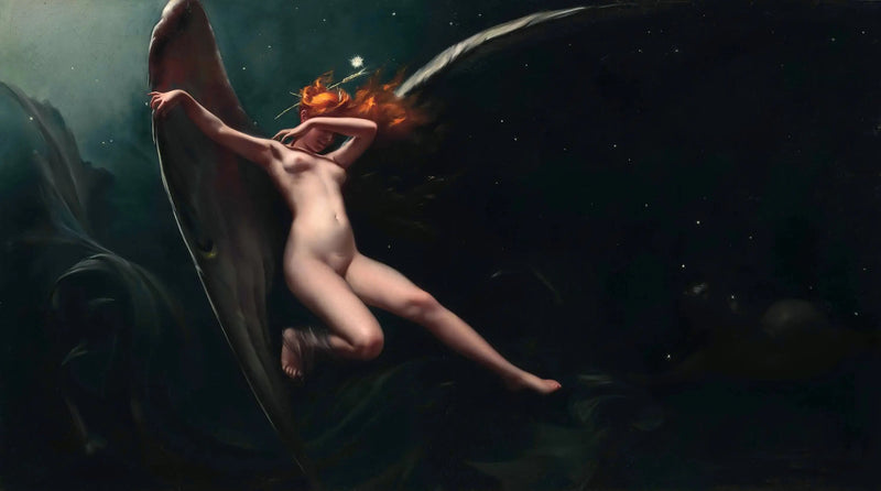 Une fée sous un ciel étoilé - Luis Ricardo Falero