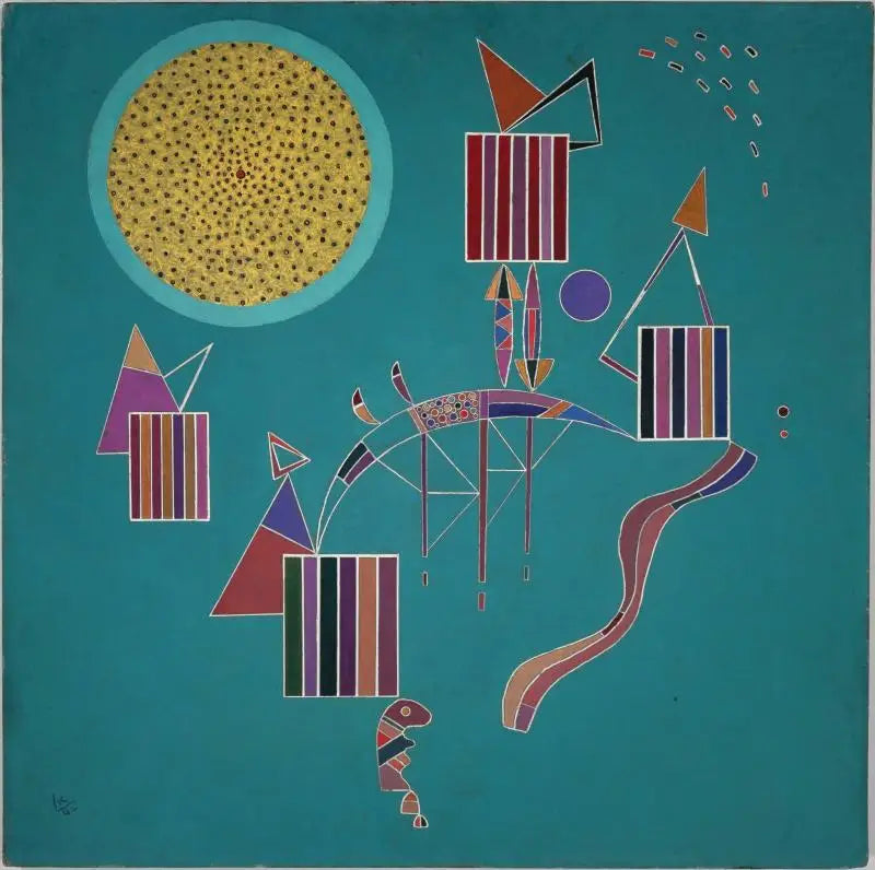 Une fête intime - Vassily Kandinsky image 1 reproduction d’œuvre d’art à l’huile