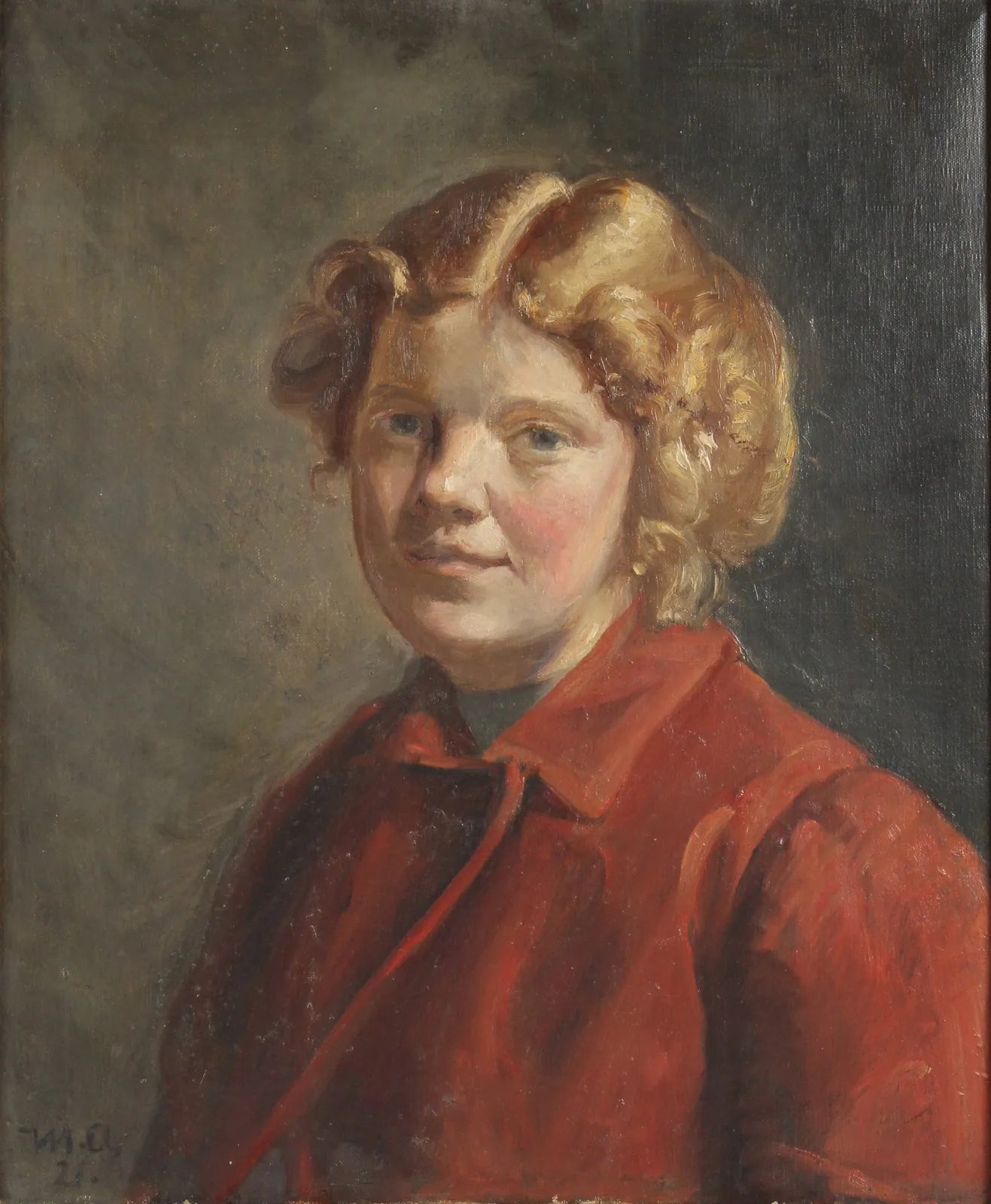 Une fille pêcheuse. - Michael Peter Ancher image 1 copie peinte à la main à l’huile
