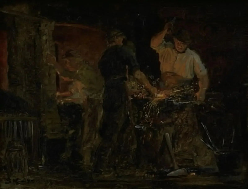 Une forge à Hornbæk - Peder Severin Krøyer