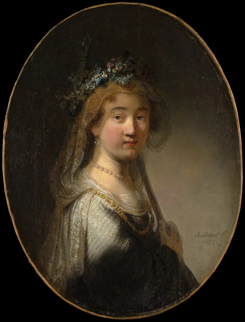 Une jeune femme en bergère (« Saskia en Flora ») - Rembrandt