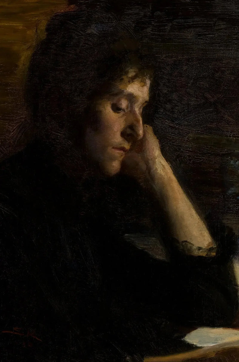 Une jeune femme en train de lire. - Peder Severin Krøyer