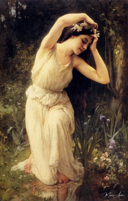 Une nymphe dans la forêt - Charles-Amable Lenoir - Reproductions de tableaux et peintures haut de gamme